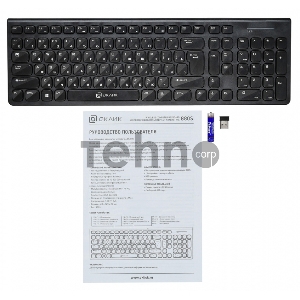 Клавиатура Oklick 880S черный USB беспроводная slim Multimedia