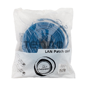 Патч-корд UTP Cablexpert PP12-20M/B кат.5e, 20м, литой, многожильный (синий)