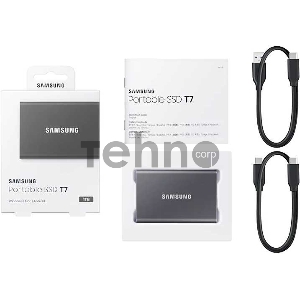 Накопитель SSD Samsung 1TB T7 External GREY USB 3.2 (MU-PC1T0T/WW)
