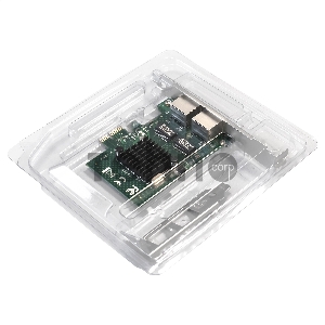 Сетевой адаптер ExeGate EXE-BCM5720 (PCI-E x1 v2.0, порты 2xRJ45, 10/100/1000Mbps, Gigabit Chipset Broadcom BCM5720)