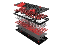 Клавиатура A4Tech Bloody S98 механическая красный/черный USB for gamer LED (SPORTS RED)