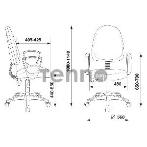 Кресло Бюрократ CH-1300N/CHERRY бордовый Престиж+ 15-11