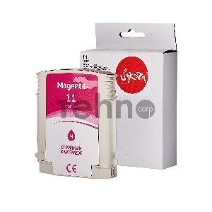 Струйный картридж Sakura C4837A (№11 Magenta) для HP, пурпурный, 29 мл., 2000 к.