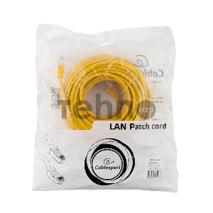 Патч-корд UTP Cablexpert PP12-20M/Y кат.5e, 20м, литой, многожильный (жёлтый)