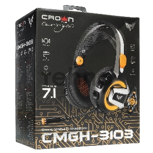 Гарнитура игровая CROWN CMGH-3103 Black&orange Гарнитура игровая CROWN CMGH-3103 Black&orange