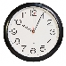 Часы настенные аналоговые Бюрократ WallC-R78P D29см черный, фото 2