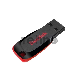Флеш Диск Sandisk 64Gb Cruzer Blade SDCZ50-064G-B35 USB2.0 черный/красный