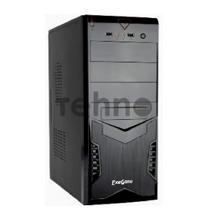 Корпус Miditower Exegate CP-601 Black, ATX, <CP450W, 80mm>, 2*USB, Audio