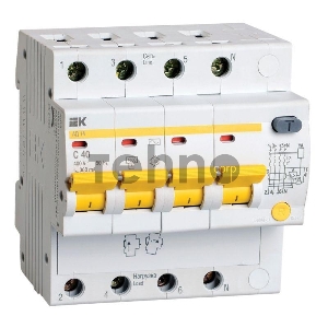 Диф.автомат Iek MAD10-4-040-C-300 АД14 4Р 40А 300мА ИЭК
