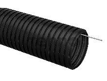 Труба гофрированная IEK ПНД d 20 с зондом (50 м) черный [619520]