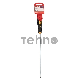 Отвертка шлицевая SL 4х200 мм, двухкомпонентная рукоятка REXANT