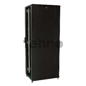 Шкаф серверный WRline (WR-TT-3268-AS-RAL9004) напольный 32U 600x800мм пер.дв.стекл задн.дв.стал.лист 2 бок.пан. 800кг черный 710мм 1610мм IP20 сталь