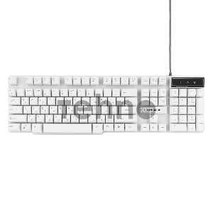 Клавиатура Гарнизон GK-200, USB, белый, механизированные клавиши