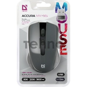 Мышь Defender Accura MM-935 Grey USB 52936 {Беспроводная оптическая мышь, 4 кнопки,800-1600 dpi}