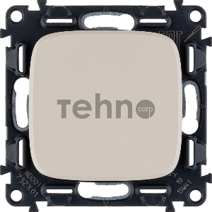 Механизм выключателя 1-кл. СП Valena Allure 10А IP20 250В 10АХ с лицевой панелью; безвинтовые зажимы сл. кость Leg 752801