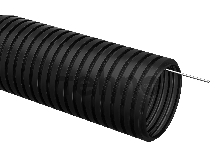Труба гофрированная ПНД d32мм с зондом черн. (уп.25м) ИЭК CTG20-32-K02-025-1