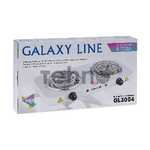 Плитка электрическая Galaxy GL 3004 (белый, 2000 Вт, 1 конфорка)
