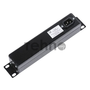 Блок силовых розеток 10 без шнура с выключателем, 3 розетки (БР-10-003)(БР-3П-10-9005)