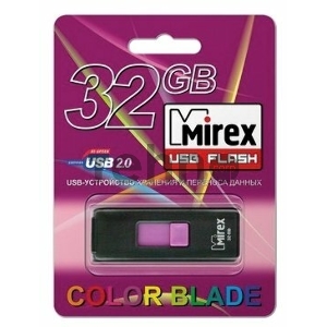 Флеш Диск 32GB Mirex Shot, USB 2.0, Белый