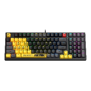 Клавиатура A4Tech Bloody S98 механическая желтый/серый USB for gamer LED (SPORTS LIME)
