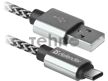 Кабель USB2.0 TO TYPE-C 1M WHITE USB09-03T 87815 DEFENDER