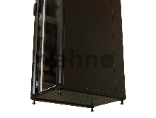 Шкаф серверный WRline (WR-TT-3268-AS-RAL9004) напольный 32U 600x800мм пер.дв.стекл задн.дв.стал.лист 2 бок.пан. 800кг черный 710мм 1610мм IP20 сталь