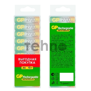 Аккумулятор GP 270AAHC AA NiMH 2700mAh (10шт)