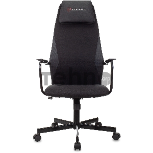 Кресло игровое Zombie ONE черный/карбон текстиль/эко.кожа с подголов. крестов. металл