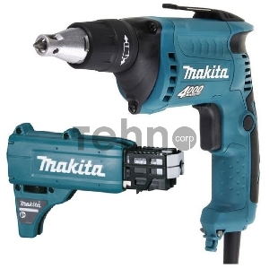 Makita FS4000JX2 Шуруповерт [FS4000JX2] { 570Вт,0-4000об\м,6-ти гр1\4,1.3кг,шуруп-6мм,д\г\карт-5мм,насад д\зав шуруп в лент,MakPac }