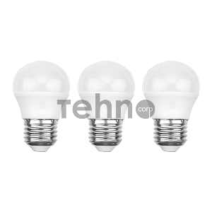 Лампа светодиодная REXANT Шарик (GL) 11.5 Вт E27 1093 Лм 2700 K теплый свет (3 шт./уп.)