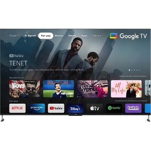 Телевизор ЖК 98 TCL, QLED 4K, GoogleTV, PQI 3700, HDR Premium, DVB-T2/C/S2, 120 Гц, 2.1 ONKYO 2х15Вт+20Вт, 4 HDMI, 2 USB, BLACK