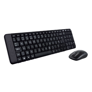 Клавиатура + мышь Logitech MK220 клав:черный мышь:черный USB беспроводная