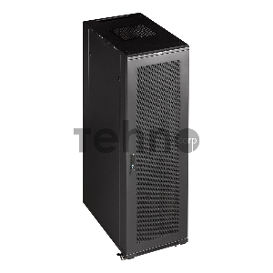 Шкаф коммутационный Lanmaster (TWT-CBB-27U-6X6-G1) 27U 600x600мм пер.дв.стекл задн.дв.спл.стал.лист 2-хст. 2 бок.пан. 800кг черный IP20