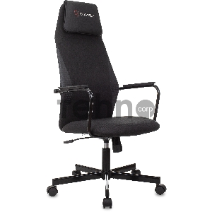 Кресло игровое Zombie ONE черный/карбон текстиль/эко.кожа с подголов. крестов. металл