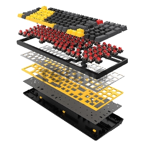 Клавиатура A4Tech Bloody S98 механическая желтый/серый USB for gamer LED (SPORTS LIME)