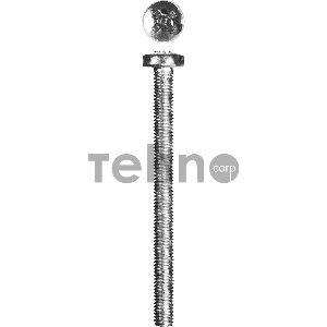 Винт DIN 7985, M5 x 60 мм, 5 кг, кл. пр. 4.8, оцинкованный, ЗУБР