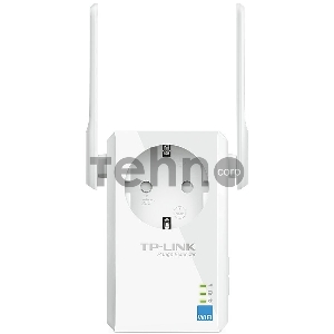 Сетевой адаптер TP-Link SOHO  TL-WA860RE 300Mbps Wireless N Wall Plugged Range Extender with AC Passthrough, QCA(Atheros), 2T2R, 2.4GHz, 802.11b/g/n, 1 10/100Mbps LAN port, Range Extender button, Range Extender mode, suppo поставляется без кабеля RJ-45