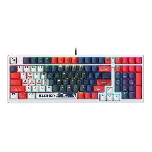 Клавиатура A4Tech Bloody S98 механическая синий/белый USB for gamer LED (SPORTS NAVY)