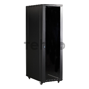 Шкаф коммутационный Lanmaster (TWT-CBB-27U-6X6-G1) 27U 600x600мм пер.дв.стекл задн.дв.спл.стал.лист 2-хст. 2 бок.пан. 800кг черный IP20