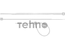 Хомуты-стяжки белые ХС-Б, 2.5 х 160 мм, 100 шт, нейлоновые, СИБИН