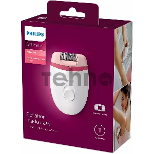 Эпилятор Philips BRE235/00 скор.:2 насад.:1 от электр.сети белый/розовый Эпилятор Philips BRE235/00 скор.:2 насад.:1 от электр.сети белый/розовый