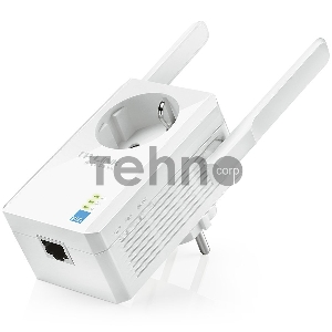 Сетевой адаптер TP-Link SOHO  TL-WA860RE 300Mbps Wireless N Wall Plugged Range Extender with AC Passthrough, QCA(Atheros), 2T2R, 2.4GHz, 802.11b/g/n, 1 10/100Mbps LAN port, Range Extender button, Range Extender mode, suppo поставляется без кабеля RJ-45