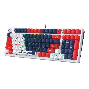 Клавиатура A4Tech Bloody S98 механическая синий/белый USB for gamer LED (SPORTS NAVY)