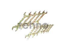 Набор ключей рожковых REXANT (6х7-30х32 мм), 12 шт., желтый цинк