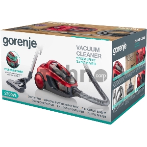 Пылесос Gorenje VC2303SPRCY 2300Вт красный Пылесос Gorenje VC2303SPRCY 2300Вт красный