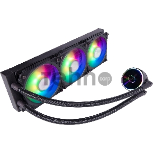 Водяное охлаждение Cooler Master MasterLiquid PL360 Flux (300W, 360mm, ARGB, fans:3x120mm/72.37CFM/32dBa/2300rpm, 2066/2011-v3/2011/1700/1200/1156/1155/1151-v2/1151-v1/1150/775/sWRX8/SP3/TR4/AM4/AM3+/AM3/AM2+/AM2/FM2+/FM2/FM1)