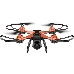 Квадрокоптер Hiper WIND FPV 480р WiFi ПДУ оранжевый/черный, фото 4