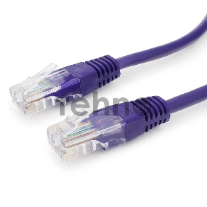Патч-корд UTP Cablexpert кат.5e, 1м, литой, многожильный (фиолетовый)