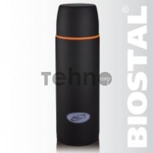 Термос BIOSTAL-СПОРТ с узкой горл. и прям. кр.,ЧЕРНЫЙ, 1,2л.