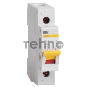 Выключатель нагрузки Iek MNV10-1-040 (мини-рубильник) ВН-32 1Р 40А ИЭК Выключатель нагрузки Iek MNV10-1-040 (мини-рубильник) ВН-32 1Р 40А ИЭК